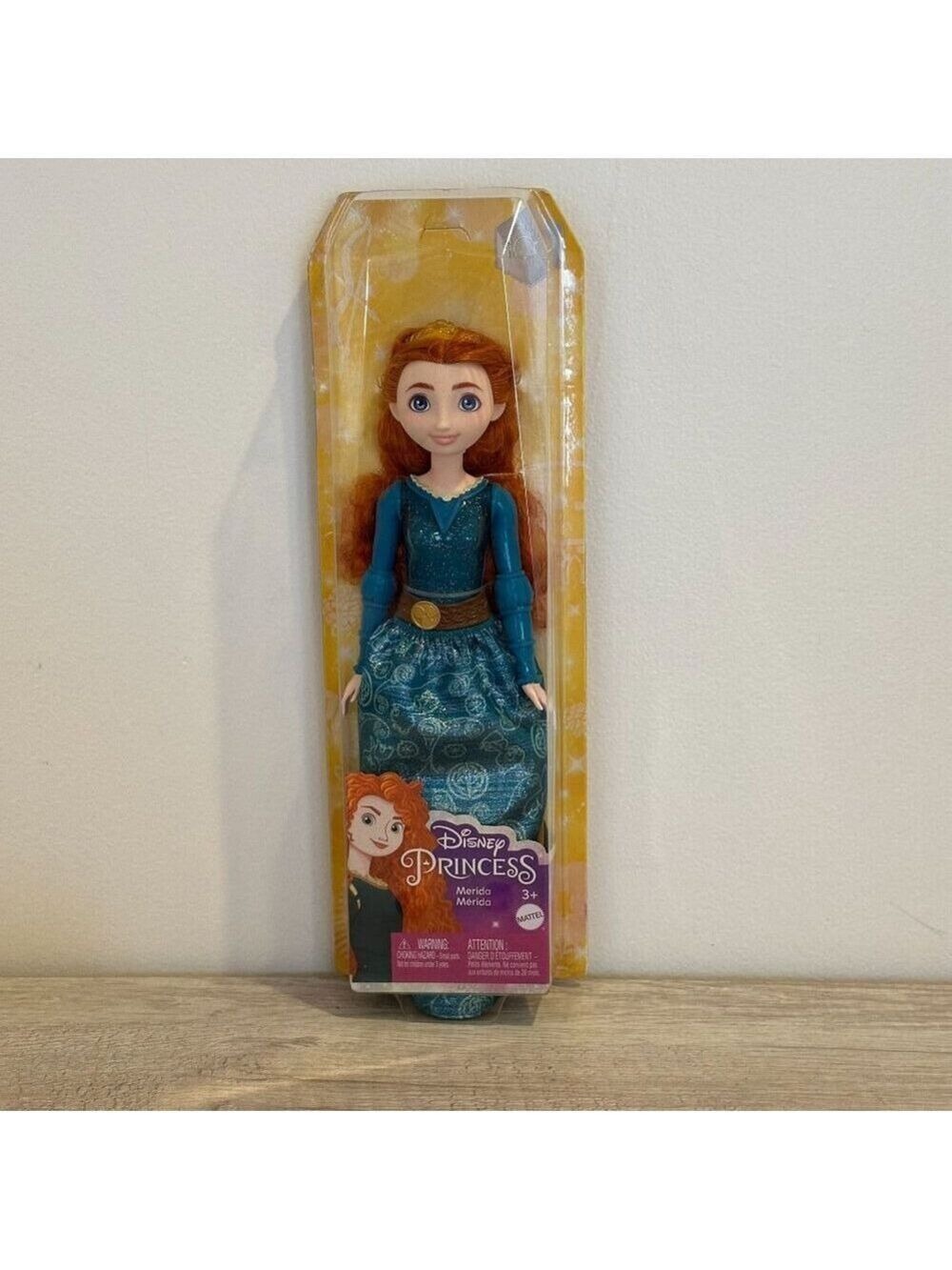 Disney Princess Merida Brave Doll Red Hair Teal Dress Matte Figure Gift Toy